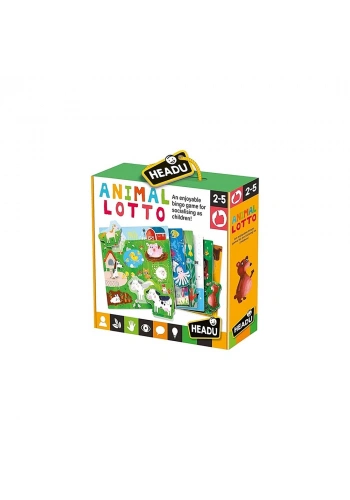 Headu Puzzle Animal Lotto Montessori (2-5 yaş) MU-22847