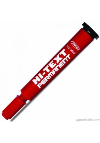 Hı-Text 830 PC Kesik Uçlu Kırmızı Koli Kalemi