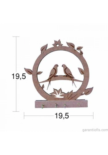 Hobi-Art A 037 Boyanabilir Ahşap Anahtarlık Kutusu Obje