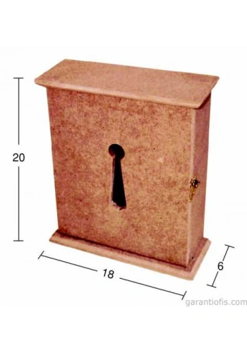 Hobi-Art Boyanabilir Ahşap Anahtar Kutusu Obje A 024