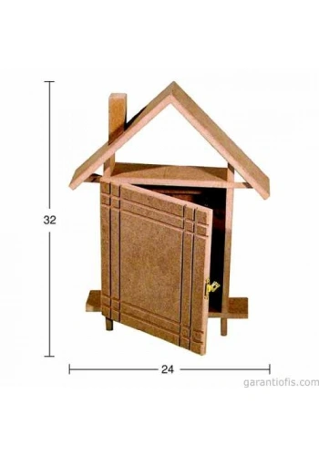 Hobi-Art Boyanabilir Ahşap Anahtarlık Obje A 022