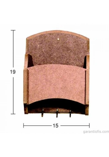 Hobi-Art Boyanabilir Ahşap Anahtarlık Obje A 023