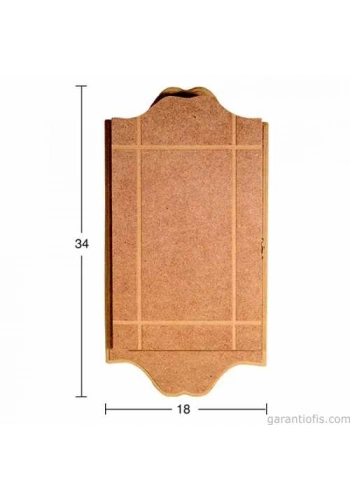 Hobi-Art Boyanabilir Ahşap Anahtarlık Obje A 025