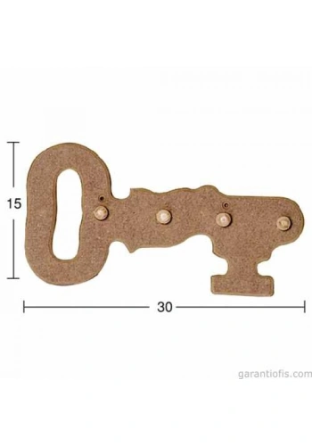 Hobi-Art Boyanabilir Ahşap Anahtarlık Obje A 029