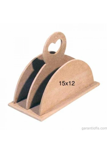 Hobi-Art F 788 Ahşap İkili Peçetelik