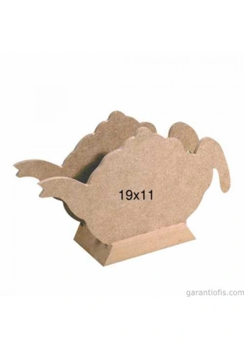 Hobi-Art F 790 Ahşap Çaydanlık Şekilli Peçetelik