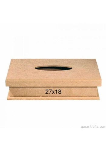 Hobi-Art F 792 Ahşap Peçete Kutusu (Selpak Kutu Mendil Uyumlu)