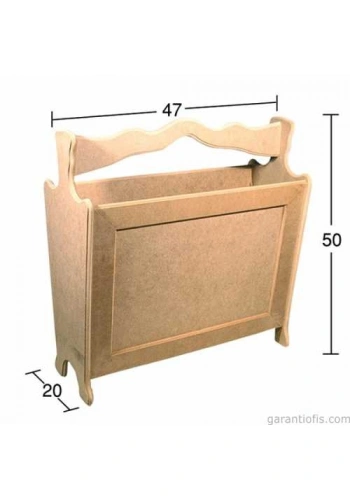 Hobi-Art G 123 Boyanabilir Ahşap Gazetelik Obje