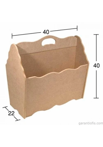 Hobi-Art G 124 Boyanabilir Ahşap Gazetelik Obje