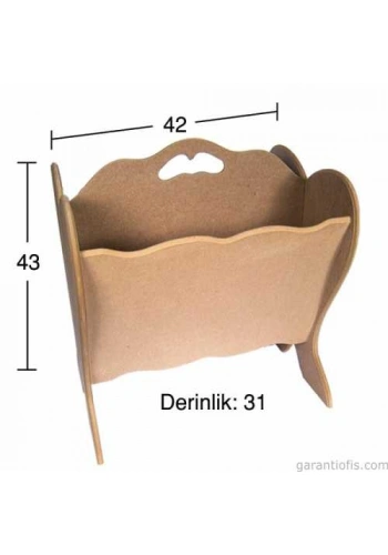 Hobi-Art G 127 Boyanabilir Ahşap Gazetelik Obje