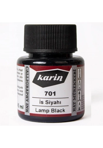 Karin Hat Mürekkebi 701 İs Siyahı 45ml