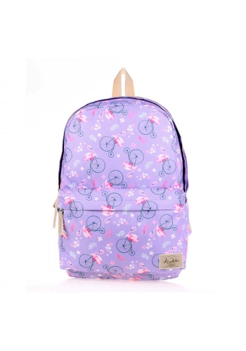 KAUKKO K1474 NATURE SIRT ÇANTASI LILAC FLAMINGO