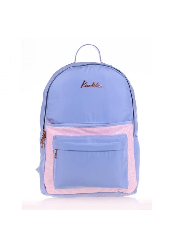 KAUKKO K1538 MAGICAL SIRT ÇANTASI SİMLİ FLORAL MAVİ