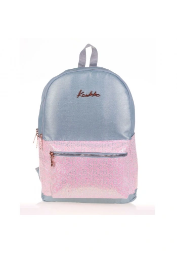 KAUKKO K1575 AMAZING SIRT ÇANTASI B LETTER GRİ