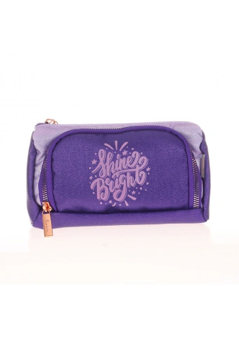 KAUKKO K2524 SPARKLE PLUMP KALEM ÇANTASI MOR