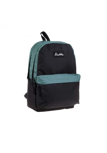 Kaukko Sırt Çantası Basic Colors Siyah-Petrol K1412