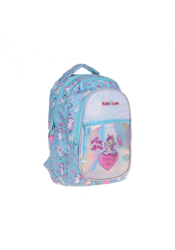 Kaukko Sırt Çantası Kids&Love Unicorn Aynalı-Taşlı