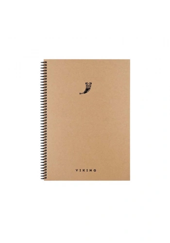 Keskin 17x24 La Plume Viking Spiralli Sert Kapak 100 Yaprak Kareli Defter 417956