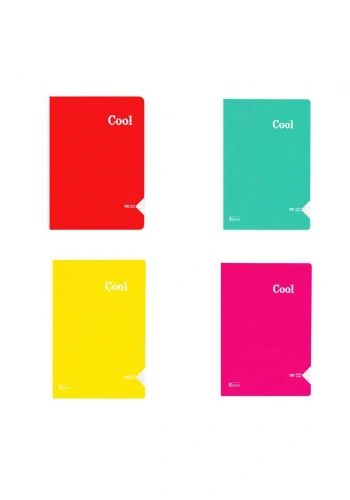 Keskin Color Defter Plastik Kapak Dikişli Cool A4 100 Yaprak Kareli
