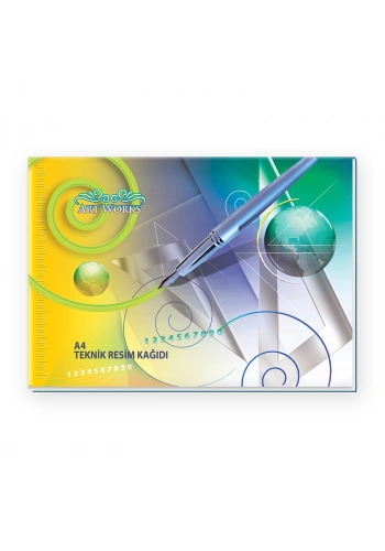 KESKİN YATAY TEKNİK RESİM BLOĞU A4 36 YAPRAK (140901)