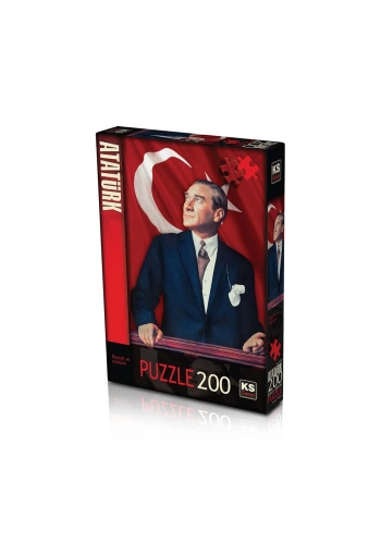 Ks Games Bayrak ve Atatürk Puzzle 200 11189