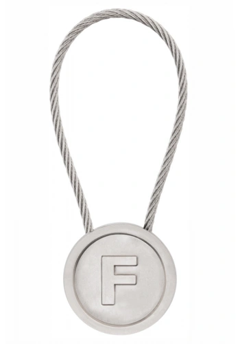 LATON RÖYHKEA METAL ANAHTARLIK F HARFİ ÇİNKO ALAŞIM PASLANMAZ ÇELİK GÜMÜŞ