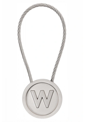 LATON RÖYHKEA METAL ANAHTARLIK W HARFİ ÇİNKO ALAŞIM PASLANMAZ ÇELİK GÜMÜŞ