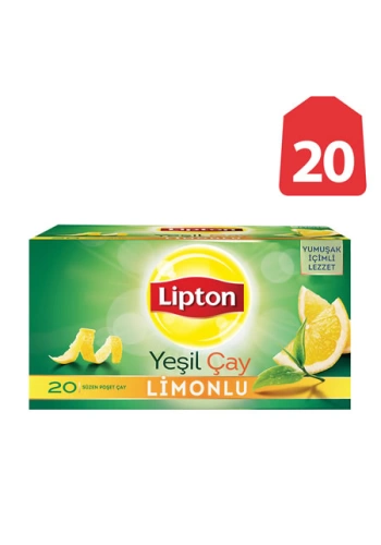 Lipton Yeşil Çay Limonlu (20 li Paket)
