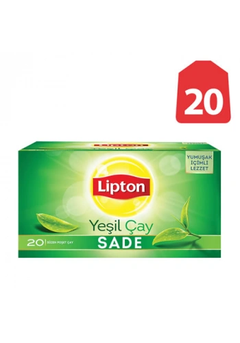 Lipton Yeşil Çay Sade (20 li Paket)
