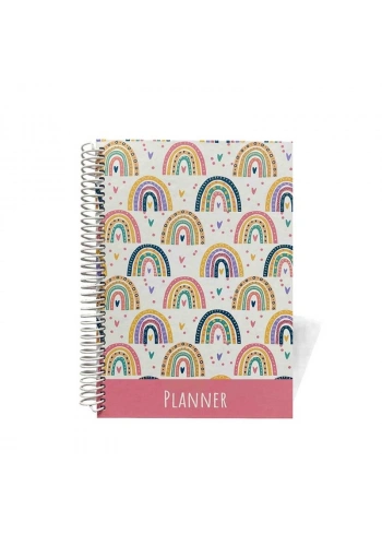 LIZY AJT01 SERT KAPAK SPİRALLİ TARİHSİZ AJANDA