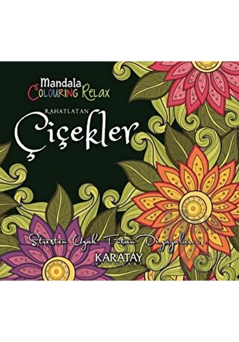 Mandala Rahatlatan Çiçekler