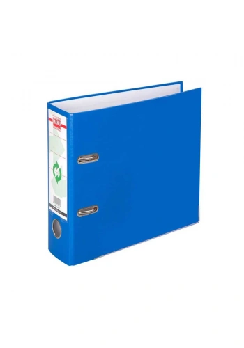 Manu Plastik Telgraf Klasör Geniş Mavi A5