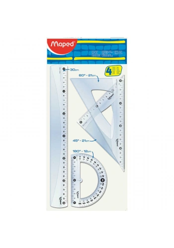 Maped 242830 Eko Kristal Cetvel Seti 30 cm4lü