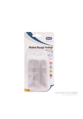 Mas 2577 Kartelada Büyük Maket Bıçağı Yedeği (3 Tüp)