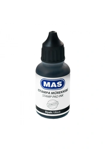 MAS 462 ISTAMPA MÜREKKEBİ SİYAH 20ml