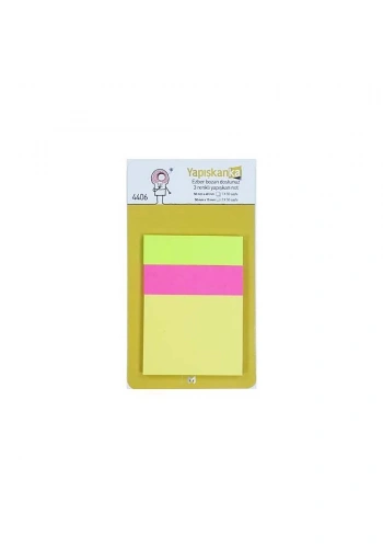 Masaüstü 50X15 + 50X40 Renkli Not Kağıdı 4406