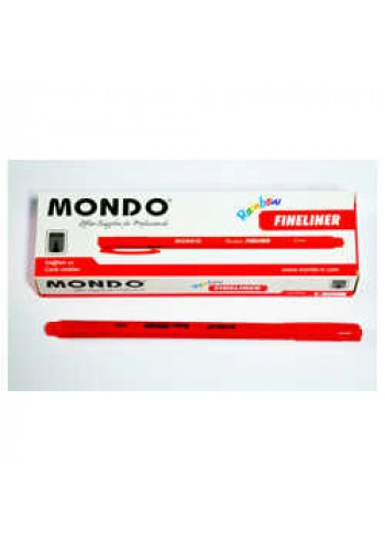 Mondo Keçeli Kalem Softliner Rainbow Kırmızı