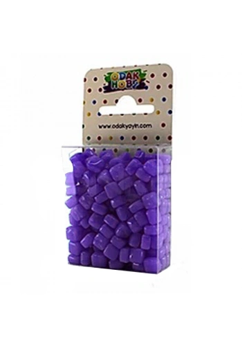 Mozaik Taşı 6x6mm 150 Adet Mor