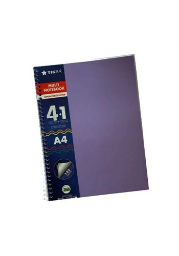 Multi Notebook 4+1 Seperatörlü Defter 125 Yp