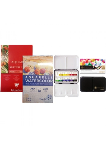 Mungyo Sulu Boya Seti 12li Defterli (2 Defterli)