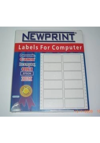 NEWPRINT BILGISAYAR ETIKETI 17x25 SUREKLI FORM