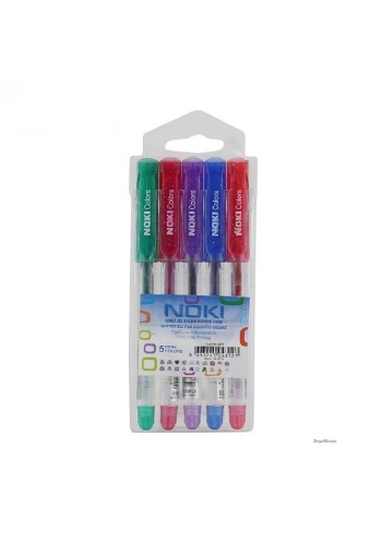 Noki Simli 5’Li Jel Kalem Karışık Renk 1mm Sjp-5