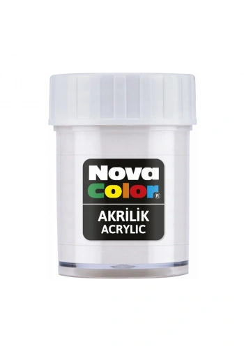 NOVA COLOR AKRİLİK BOYA BEYAZ ŞİŞE NC-173