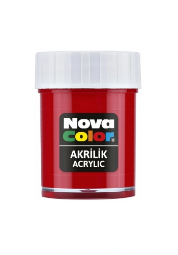 NOVA COLOR AKRİLİK BOYA KIRMIZI ŞİŞE NC-170