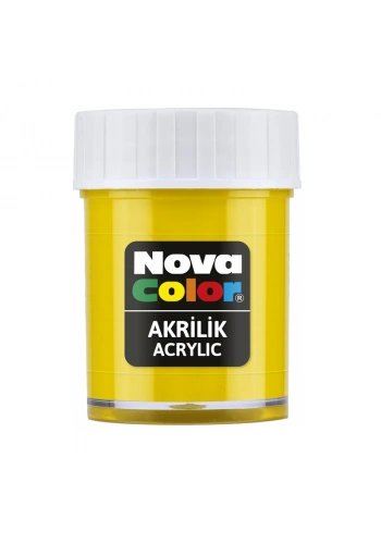 NOVA COLOR AKRİLİK BOYA SARI ŞİŞE NC-169