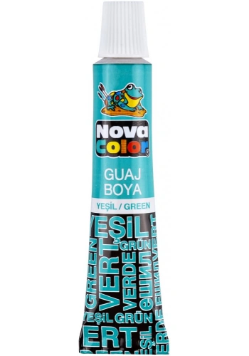 NOVA COLOR GUAJ BOYA TÜP YEŞİL NC-118