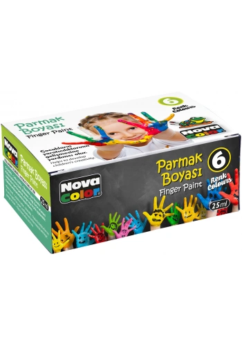 NOVA COLOR PARMAK BOYASI 6 RENK NC-138