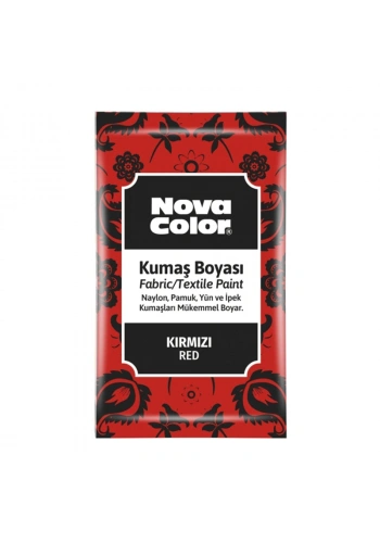 Nova Color Toz Kumaş Boyası 12g Kırmızı