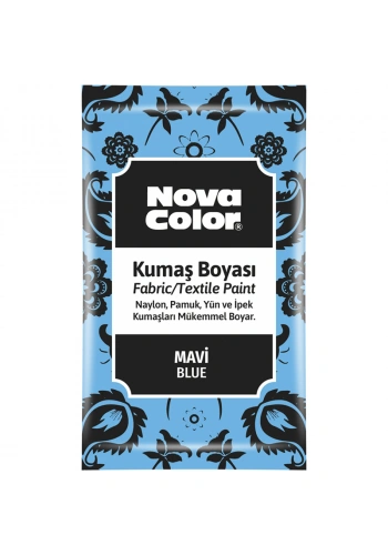 NOVA COLOR TOZ KUMAŞ BOYASI MAVİ 12 GR NC-902
