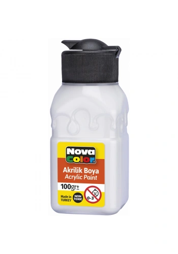 NOVA COLOR AKRİLİK BOYA 100 ml TİTANYUM BEYAZI NC-2033